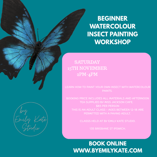 Beginners Watercolour Insect Painting Workshop