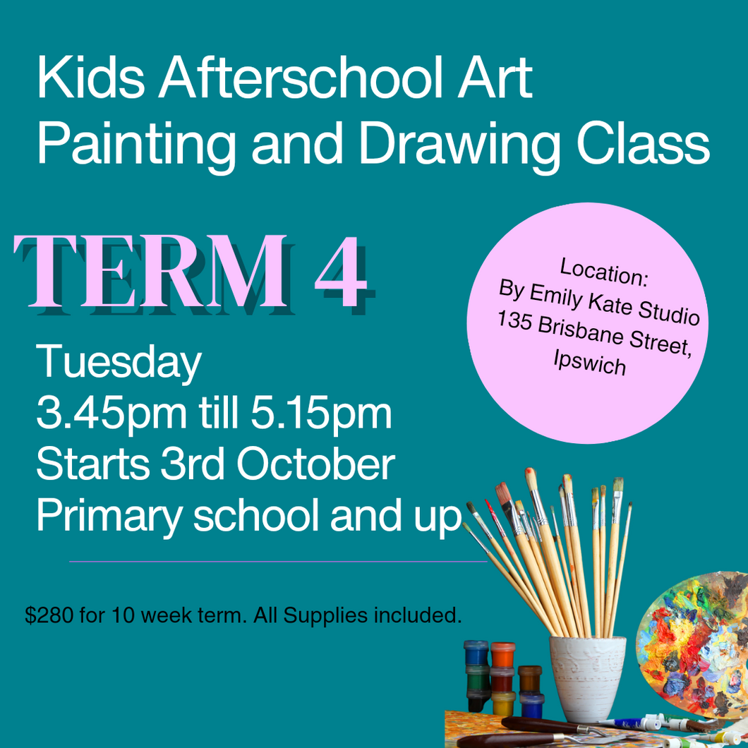 After School Kids Painting and Drawing Art Class Tuesday Term 4
