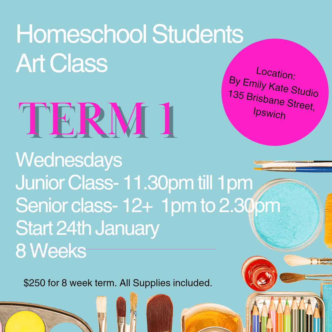 Homeschool Students Art Class Term 1 2024