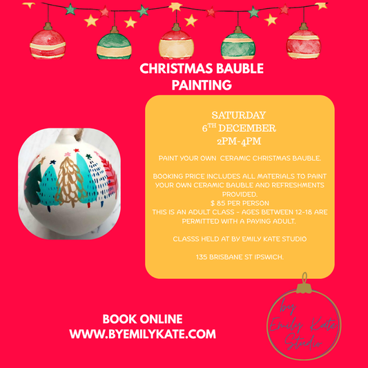 CHRISTMAS CERAMIC BAUBLE PAINTING