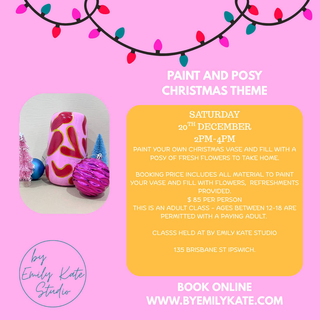 PAINT AND POSY CHRISTMAS THEME