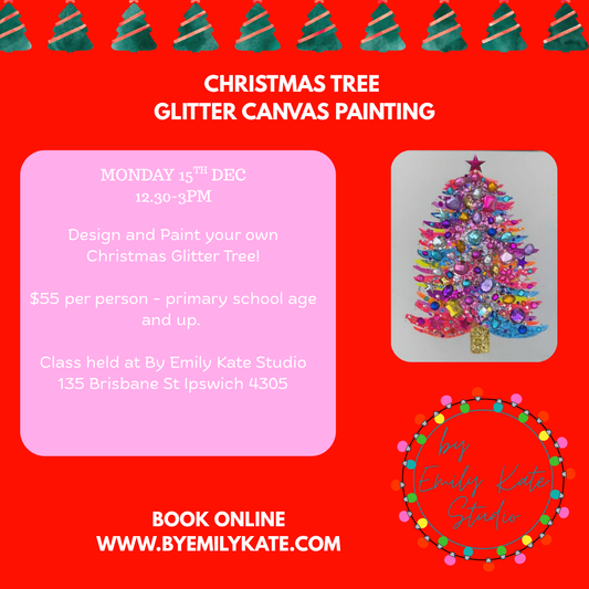 MON 15th DEC - 12.30 - 3PM - CHRISTMAS TREE GLITTER PAINTING