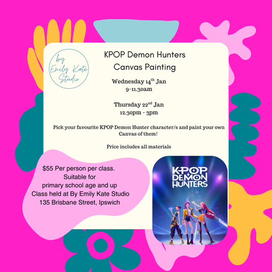 KPOP DEMON HUNTERS PAINTING - WED 14TH JAN 9AM - 11.3OAM and THUR 22ND JAN 12:30PM- 3PM