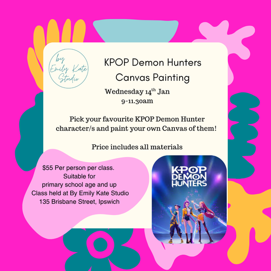 1. WEDNESDAY 14TH JAN 9AM - 11.3OAM KPOP DEMON HUNTERS PAINTING