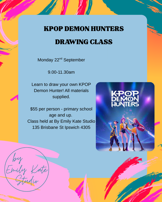 MON 22ND SEP - 9AM - 11.3OAM - KPOP DEMON HUNTER DRAWING