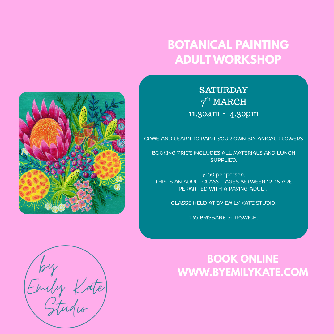 SAT 7TH MARCH - BOTANICAL PAINTING ADULT WORKSHOP