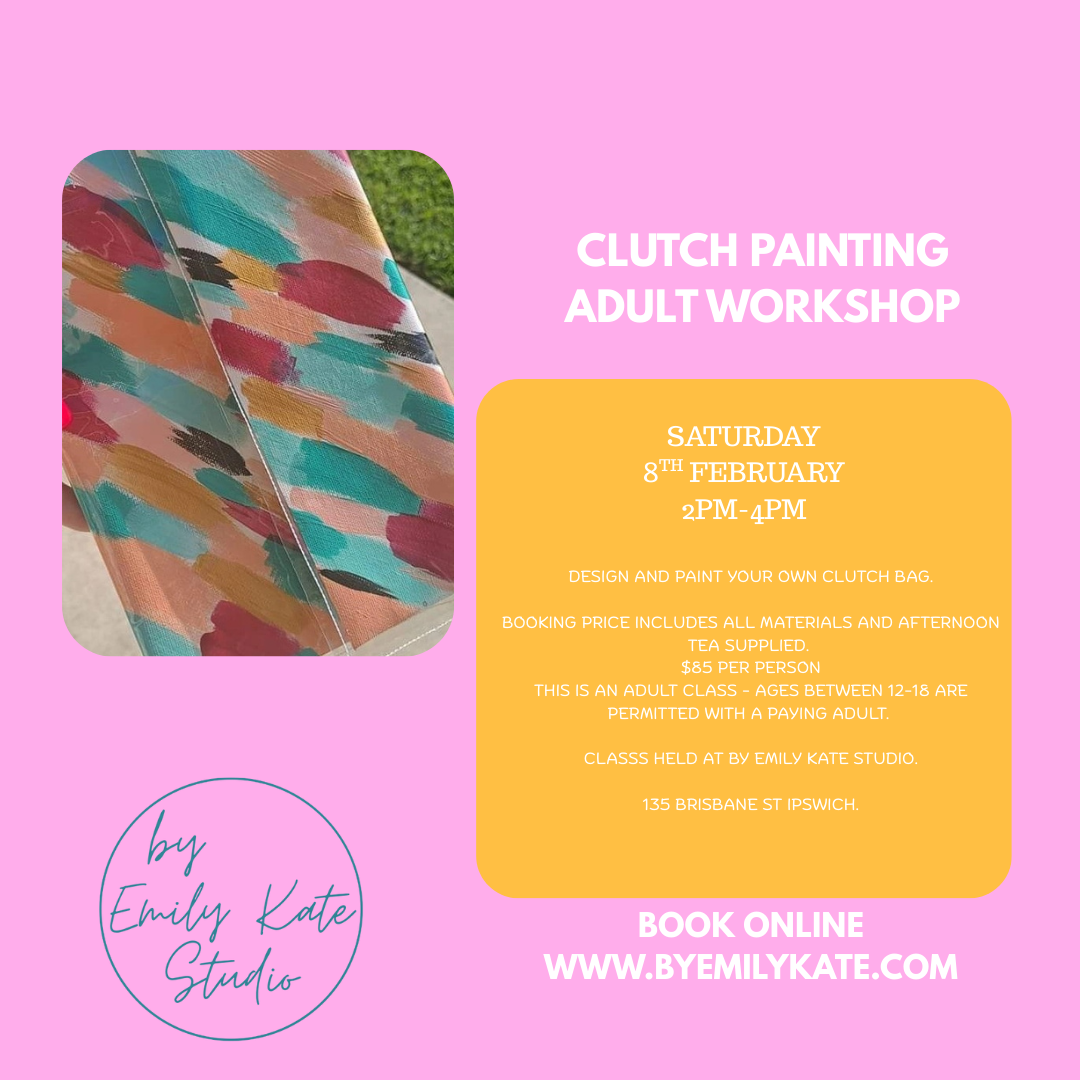 SAT 8TH FEB - CLUTCH PAINTING ADULT WORKSHOP
