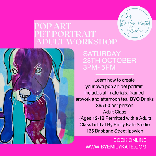 Pop Art Pet Portrait Adult Workshop