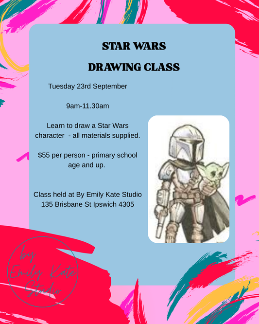 TUES 23RD SEP - 9AM TO 11.30AM - STAR WARS DRAWING CLASS