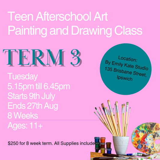 Teen Afterschool Painting and Drawing Art Class Term 3 2024