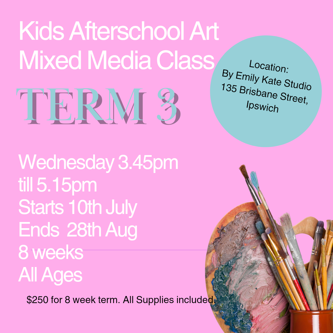 After School Kids Mix Media Art Class Wednesday Term 3
