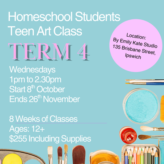Homeschool Students Art Class Term 4 2025.