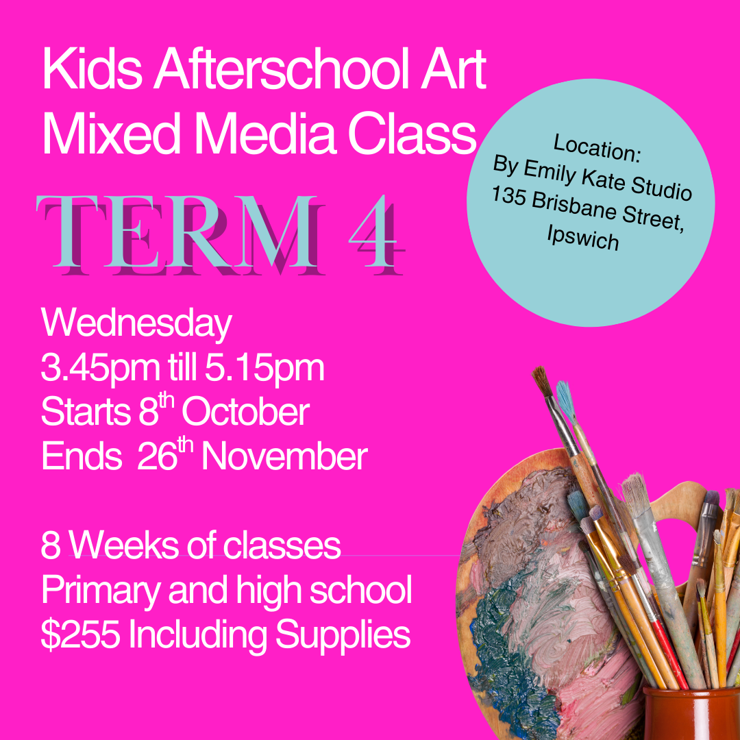 After School Kids Mix Media Art Class Wednesday Term 4.